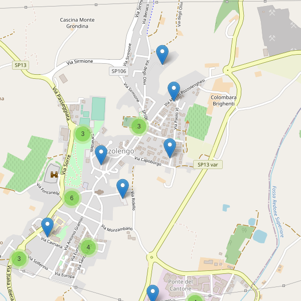 Thumbnail mappa parcheggi di Pozzolengo