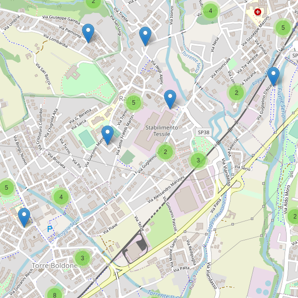 Thumbnail mappa parcheggi di Ranica