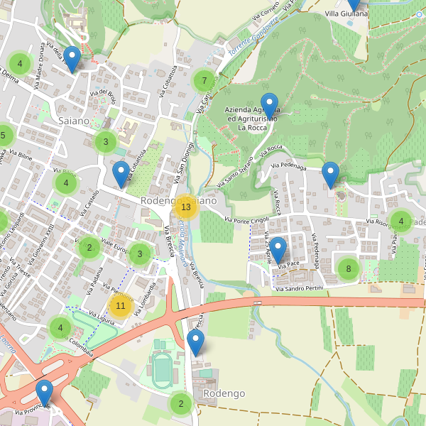 Thumbnail mappa parcheggi di Rodengo Saiano