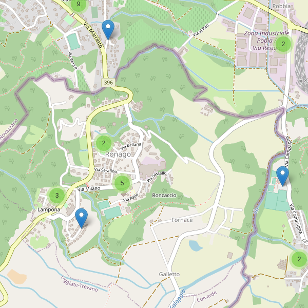 Thumbnail mappa parcheggi di Ronago