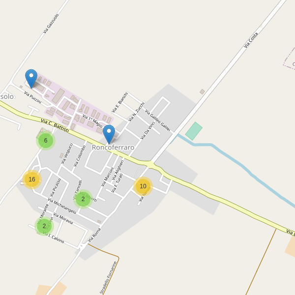 Thumbnail mappa parcheggi di Roncoferraro