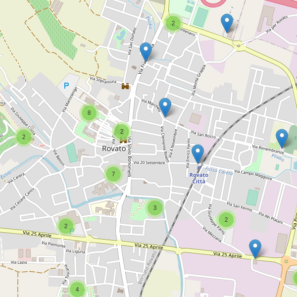 Thumbnail mappa parcheggi di Rovato