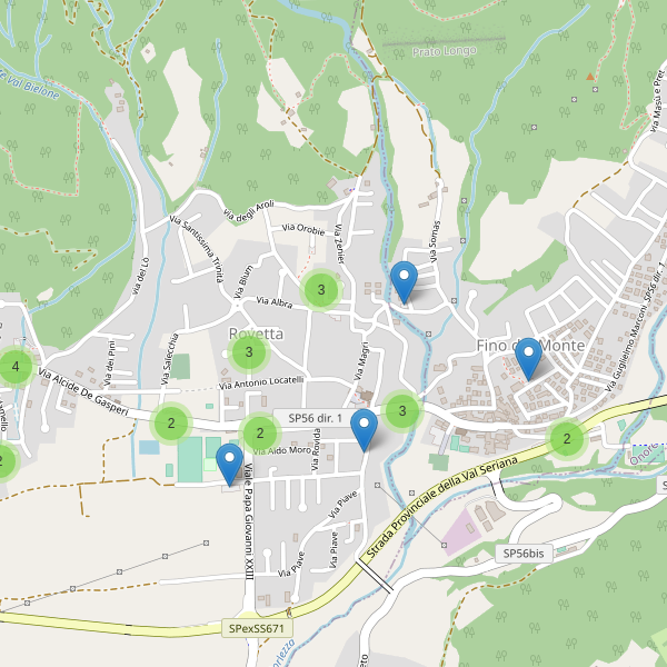 Thumbnail mappa parcheggi di Rovetta