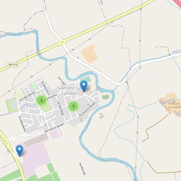 Thumbnail mappa parcheggi di Salerano sul Lambro