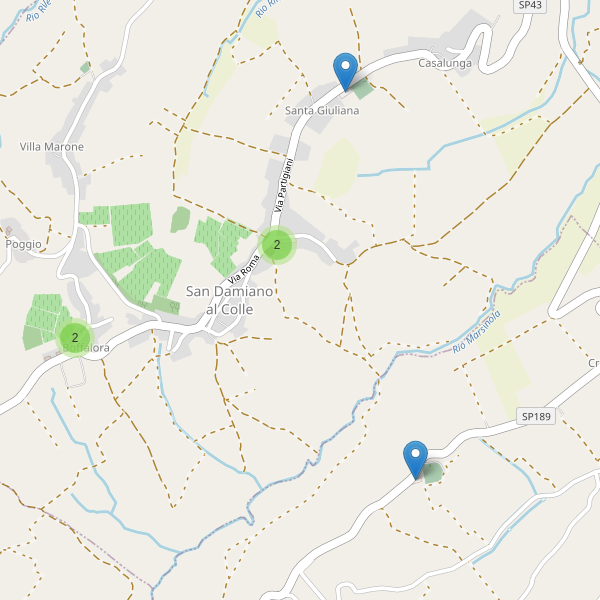 Thumbnail mappa parcheggi di San Damiano al Colle