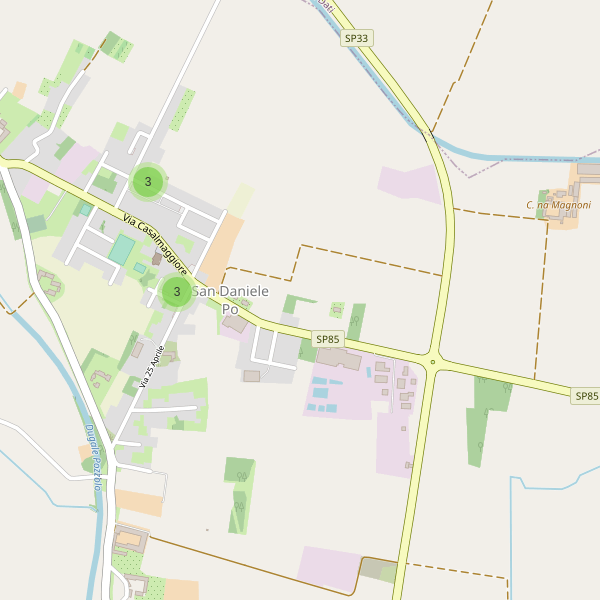 Thumbnail mappa parcheggi di San Daniele Po