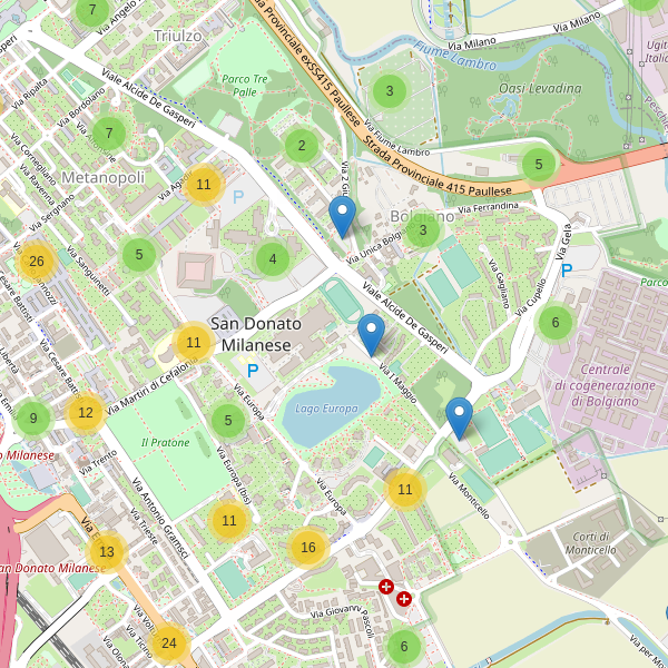 Thumbnail mappa parcheggi di San Donato Milanese