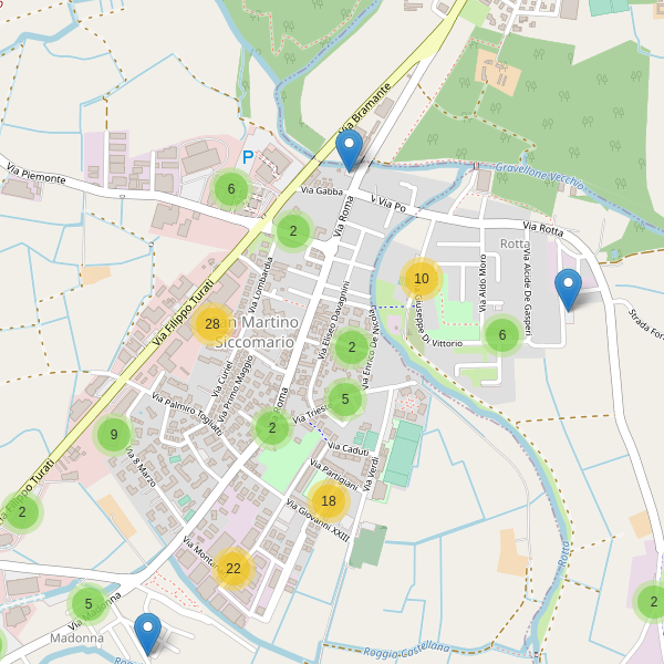 Thumbnail mappa parcheggi di San Martino Siccomario