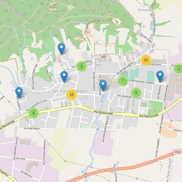 Thumbnail mappa parcheggi di San Paolo d'Argon