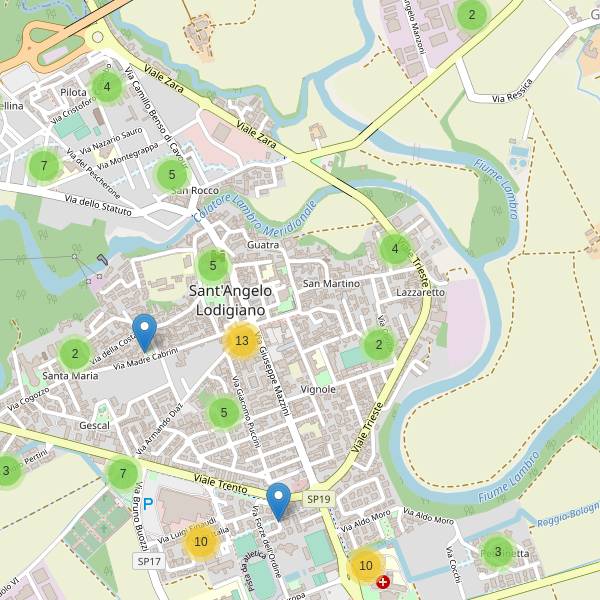 Thumbnail mappa parcheggi di Sant'Angelo Lodigiano