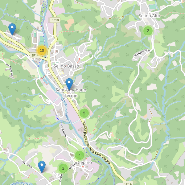 Thumbnail mappa parcheggi di Sant'Omobono Terme