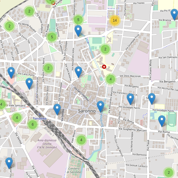 Thumbnail mappa parcheggi di Saronno