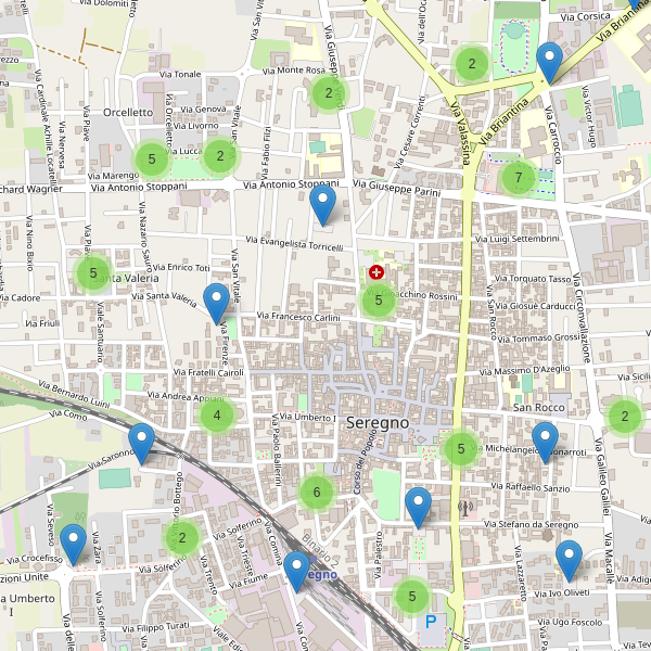 Thumbnail mappa parcheggi di Seregno