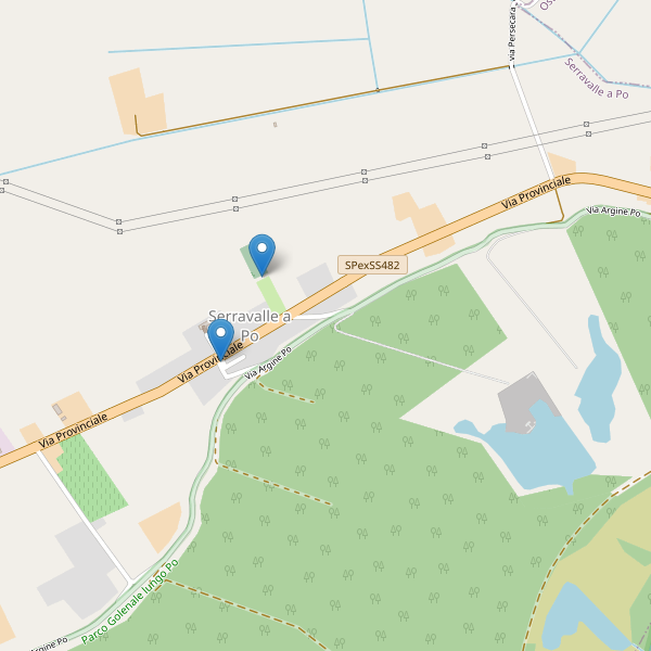 Thumbnail mappa parcheggi di Serravalle a Po