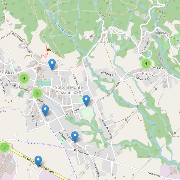 Thumbnail mappa parcheggi di Sotto il Monte Giovanni XXIII