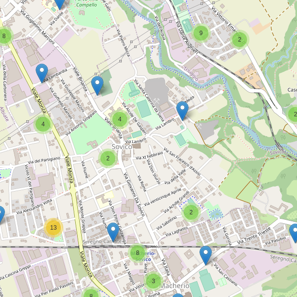 Thumbnail mappa parcheggi di Sovico