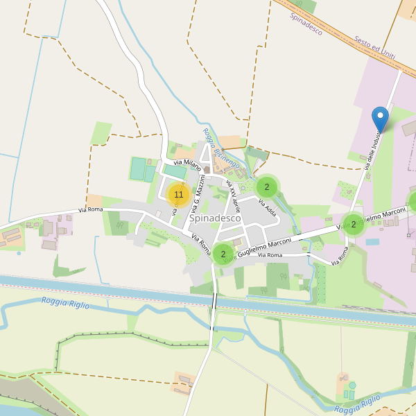 Thumbnail mappa parcheggi di Spinadesco