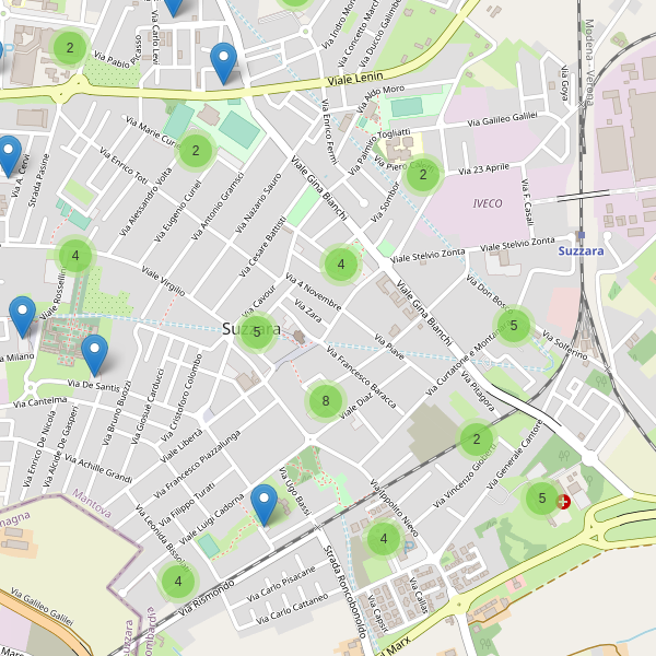 Thumbnail mappa parcheggi di Suzzara