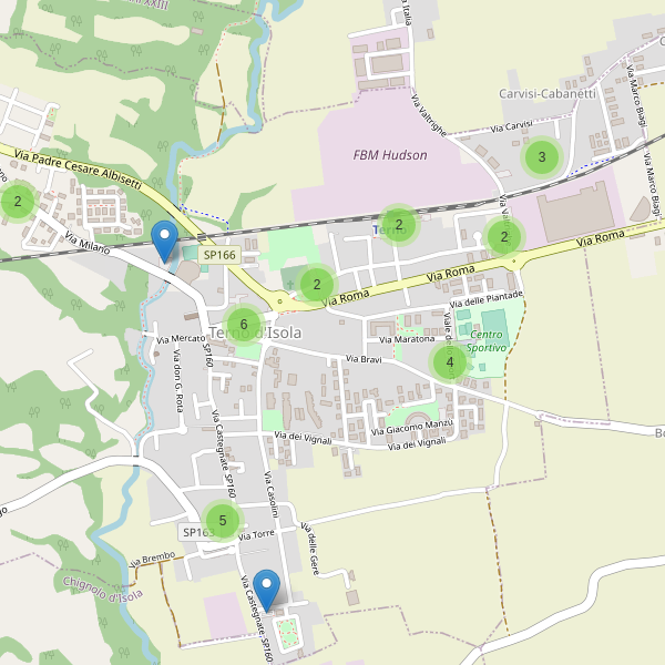 Thumbnail mappa parcheggi di Terno d'Isola