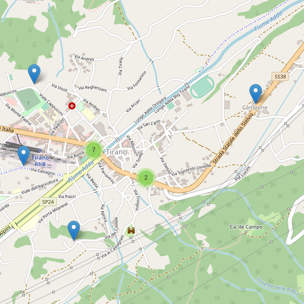Thumbnail mappa parcheggi di Tirano