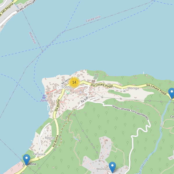 Thumbnail mappa parcheggi di Torno