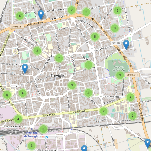 Thumbnail mappa parcheggi di Treviglio