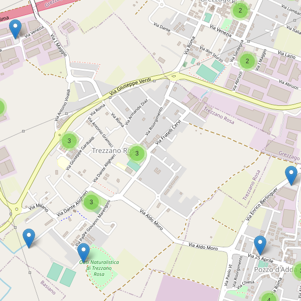 Thumbnail mappa parcheggi di Trezzano Rosa