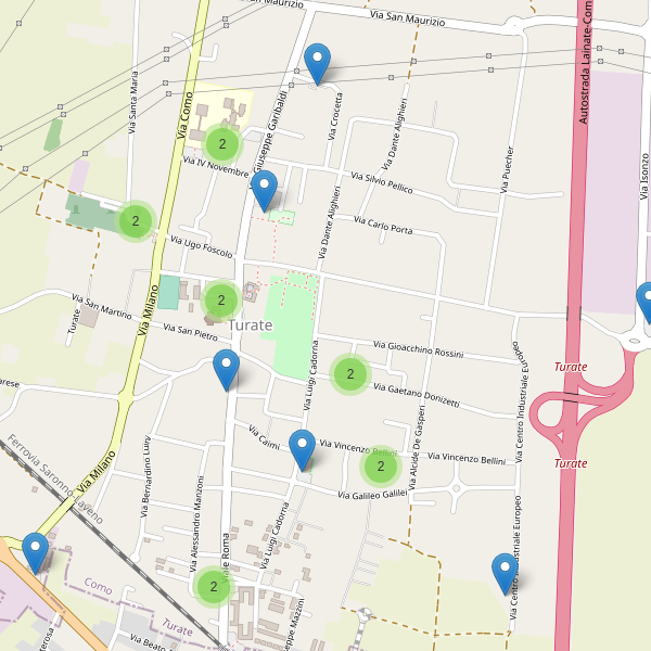 Thumbnail mappa parcheggi di Turate