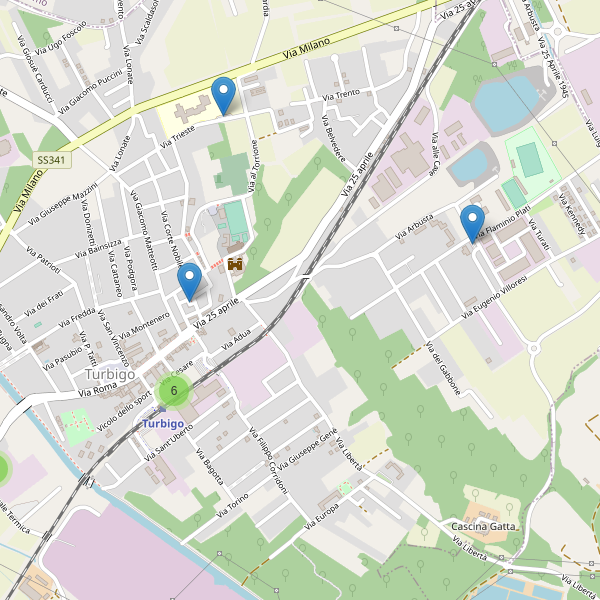 Thumbnail mappa parcheggi di Turbigo