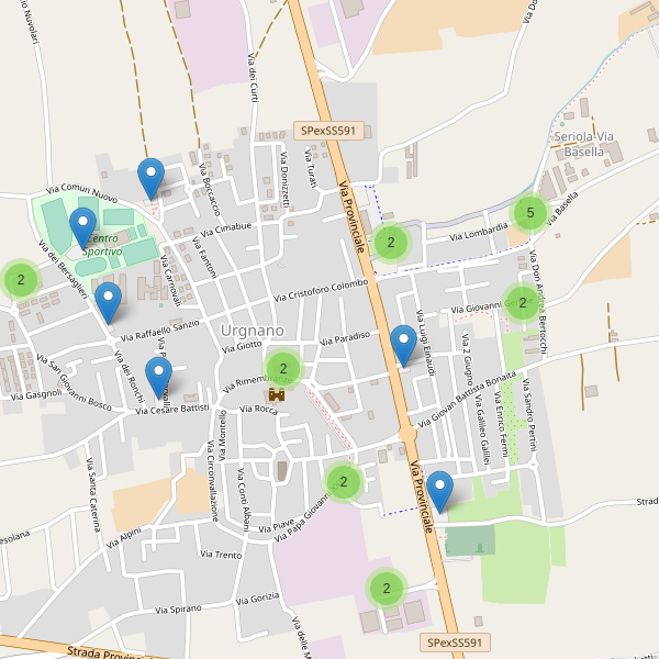 Thumbnail mappa parcheggi di Urgnano
