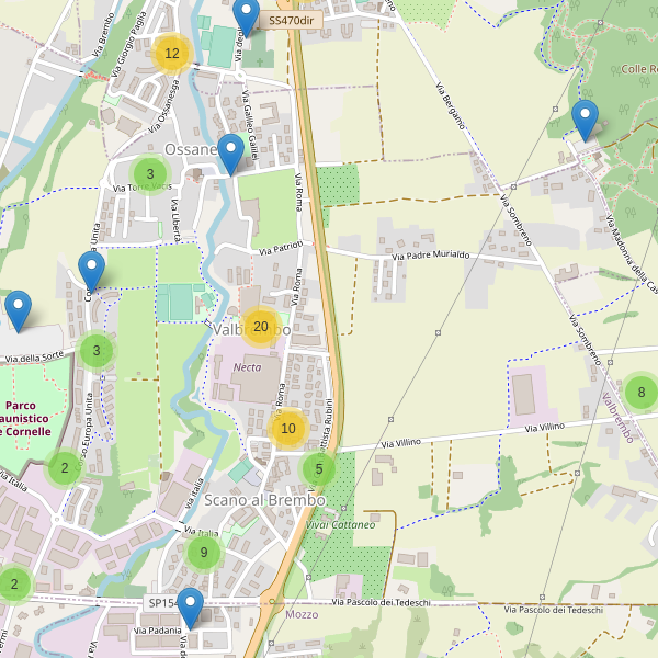 Thumbnail mappa parcheggi di Valbrembo