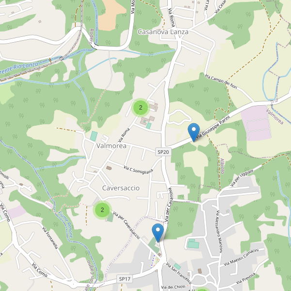 Thumbnail mappa parcheggi di Valmorea