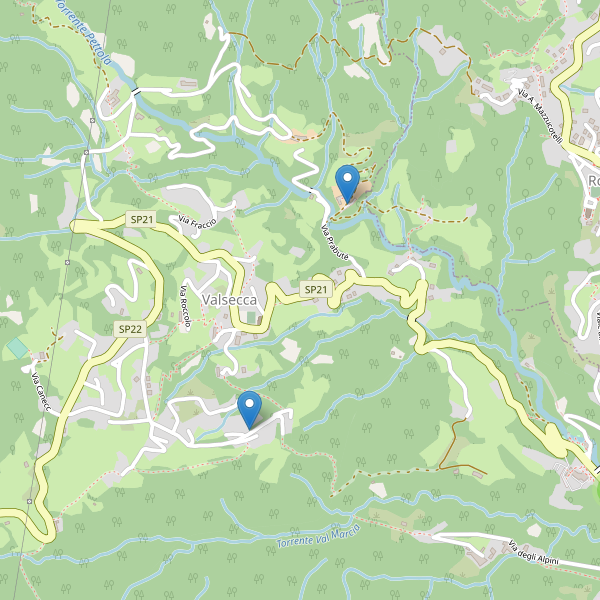 Thumbnail mappa parcheggi di Valsecca