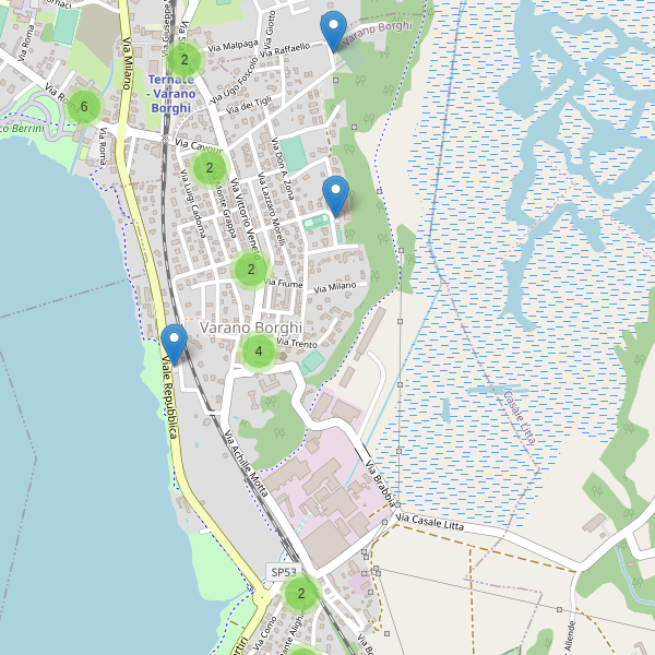 Thumbnail mappa parcheggi di Varano Borghi