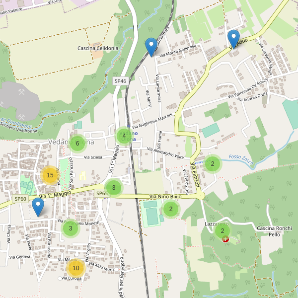 Thumbnail mappa parcheggi di Vedano Olona