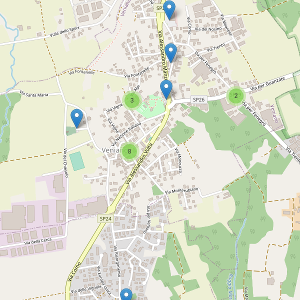 Thumbnail mappa parcheggi di Veniano