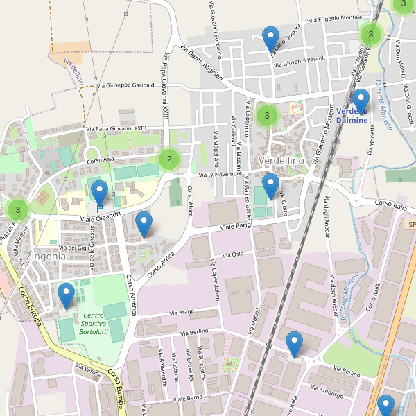 Thumbnail mappa parcheggi di Verdellino