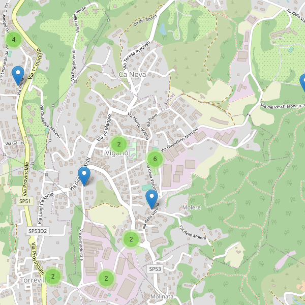 Thumbnail mappa parcheggi di Viganò