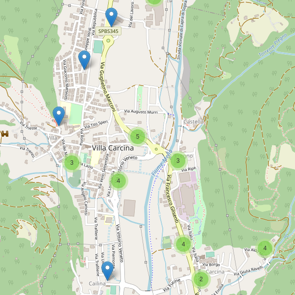 Thumbnail mappa parcheggi di Villa Carcina