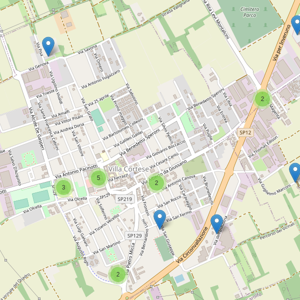 Thumbnail mappa parcheggi di Villa Cortese