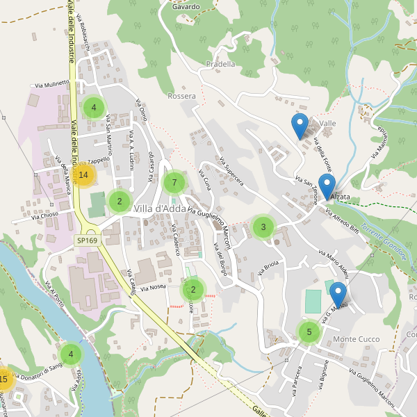Thumbnail mappa parcheggi di Villa d'Adda