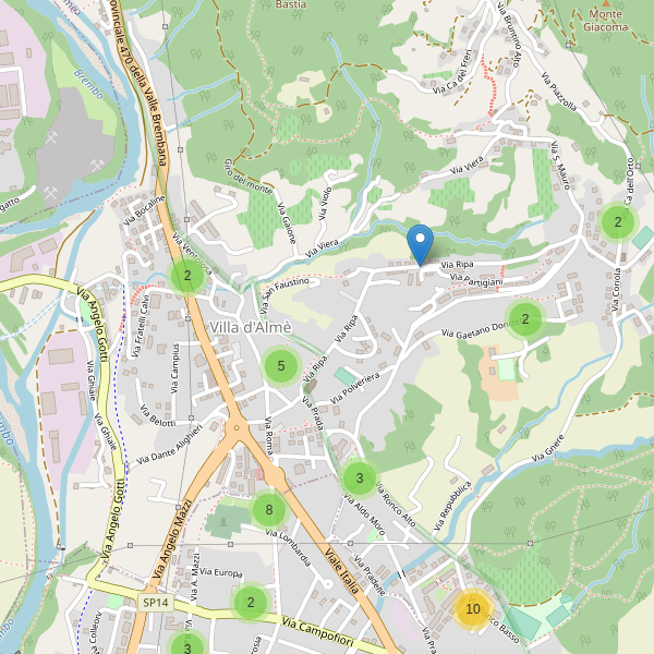 Thumbnail mappa parcheggi di Villa d'Almè
