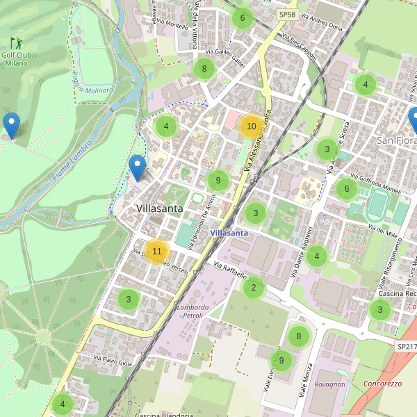 Thumbnail mappa parcheggi di Villasanta