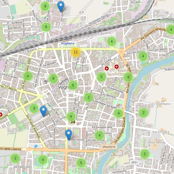 Thumbnail mappa parcheggi di Voghera
