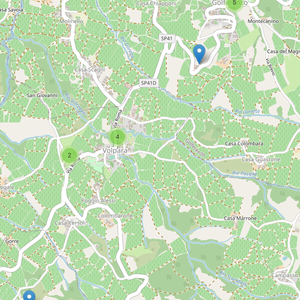 Thumbnail mappa parcheggi di Volpara