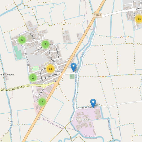 Thumbnail mappa parcheggi di Zeccone