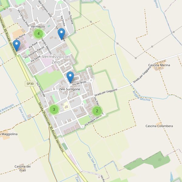 Thumbnail mappa parcheggi di Zelo Surrigone