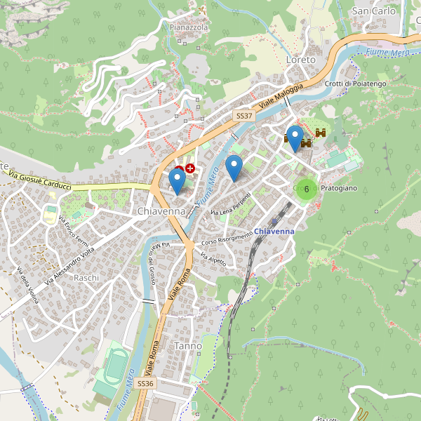 Thumbnail mappa ristoranti di Chiavenna