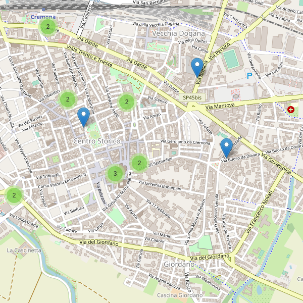 Thumbnail mappa ristoranti Cremona