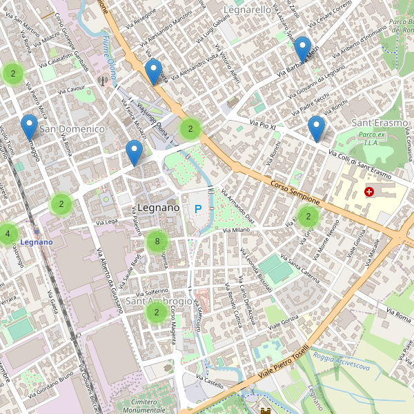 Thumbnail mappa ristoranti di Legnano